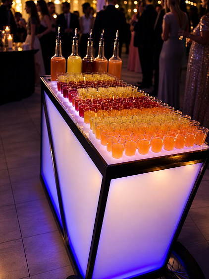 Coctelería premium y barra móvil para bodas, XV años y eventos empresariales de Barra Móvil.